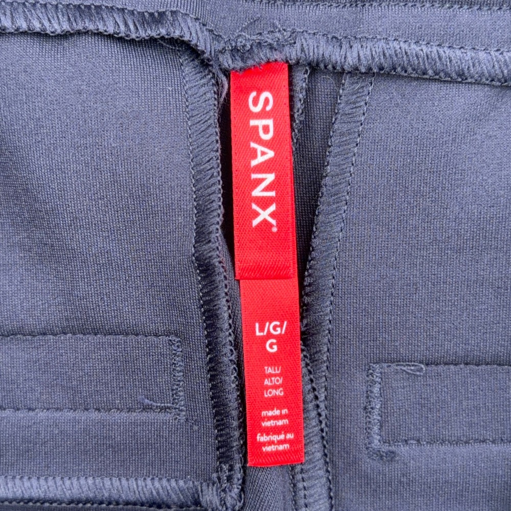 SPANX Navy Straight Leg Pants - Picture 3 of 8